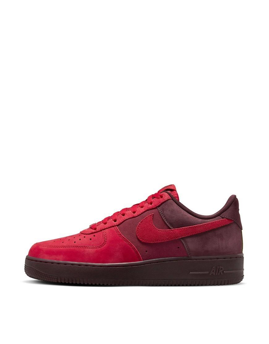 Nike Mens Air Force 1 07 FR - Basketball Shoes University Red/Gym Red/Burgundy Product Image