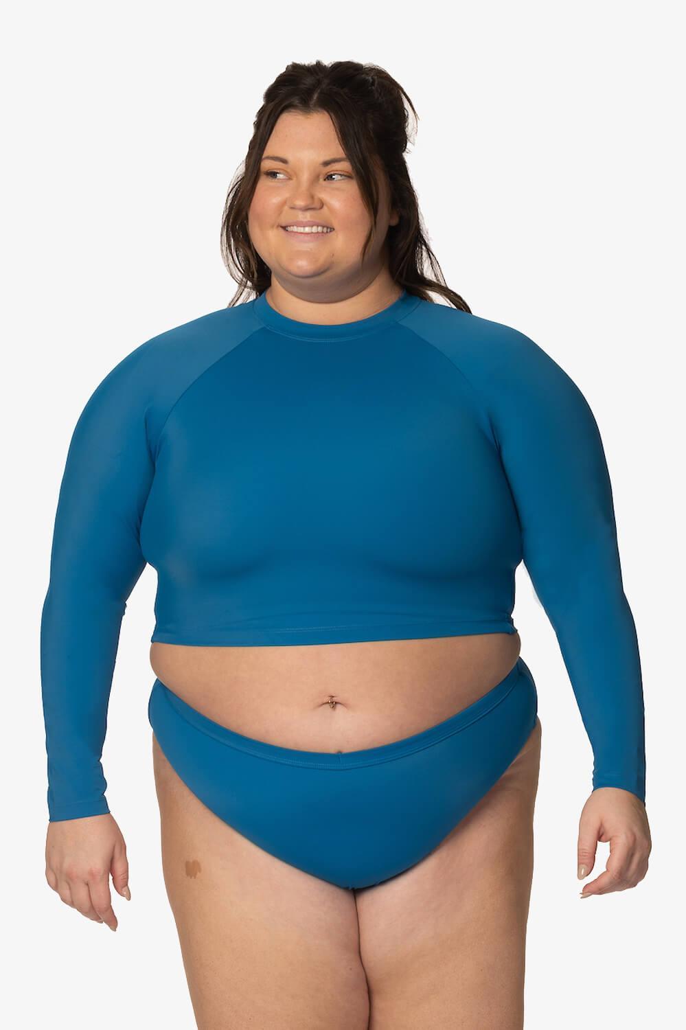 Moana Long Sleeved Crop Rashie - Huntington Female Product Image