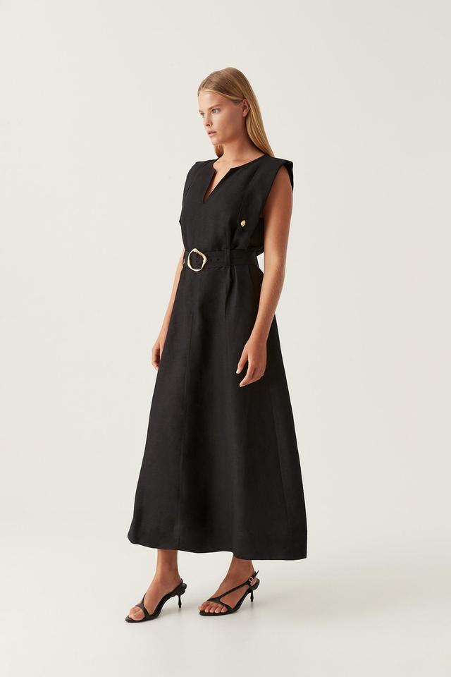 Lyric Belted Midi Dress Product Image