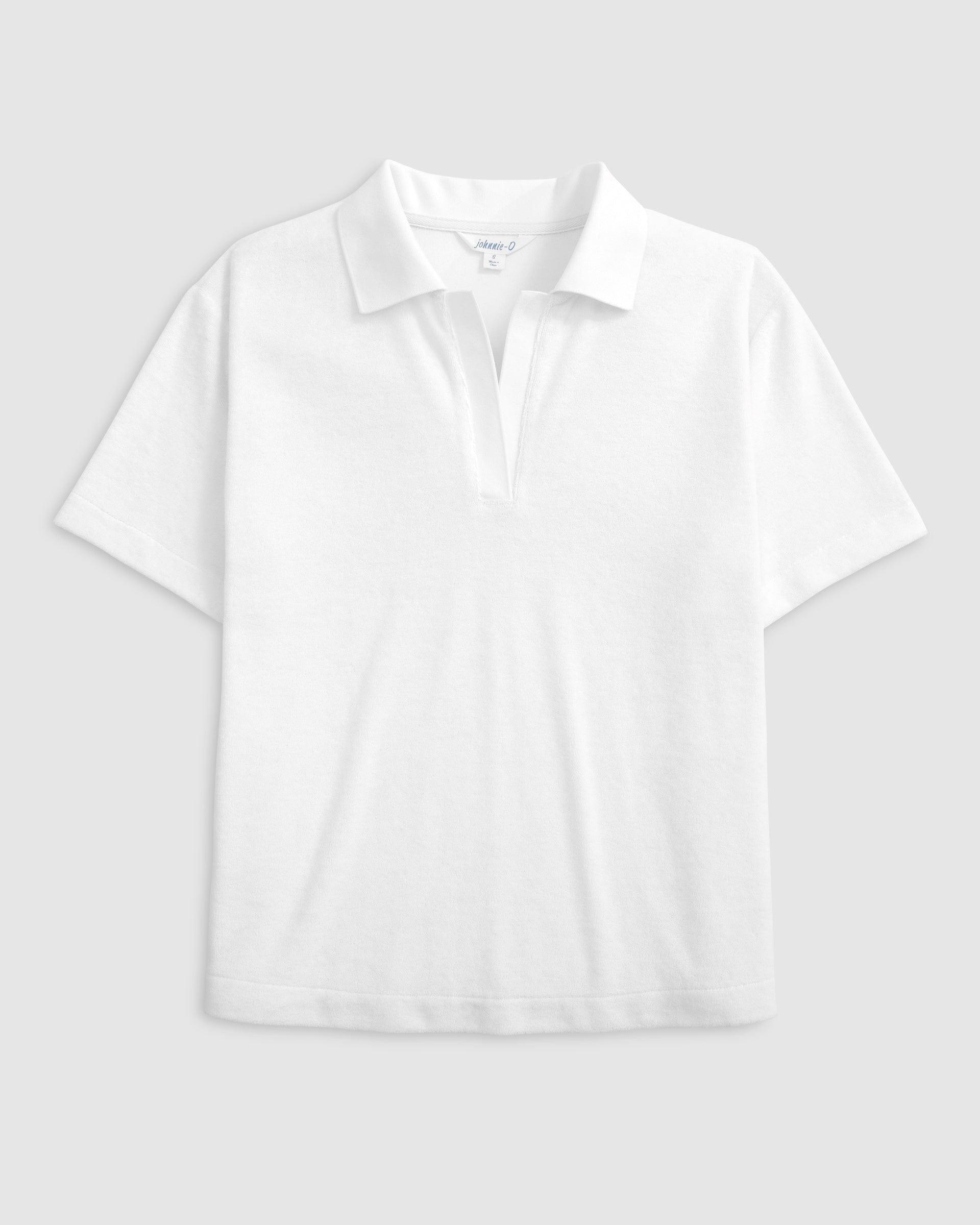 Elie French Terry V-Neck Polo Female Product Image