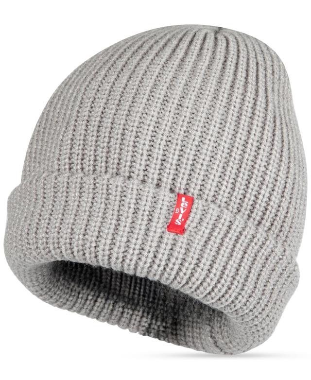 Levis Mens Ribbed-Knit Cropped Beanie Product Image