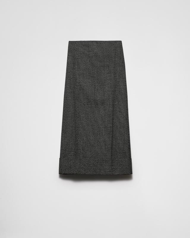 Mouliné maxi-skirt Product Image