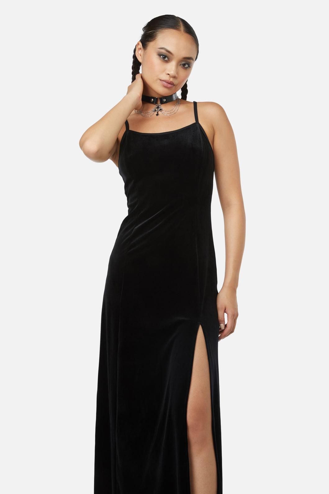 Obsidian Velvet Dress Product Image