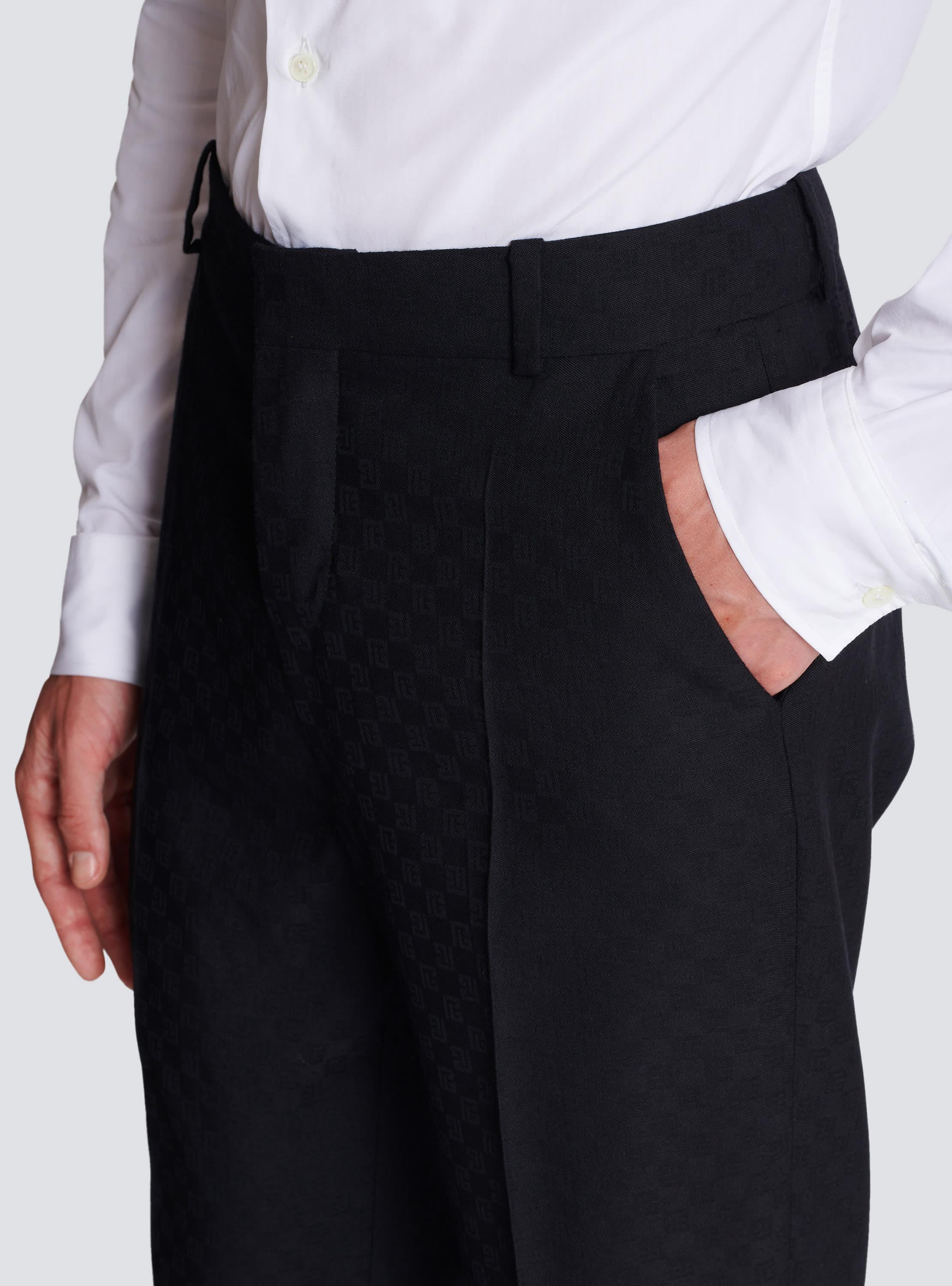 Monogram wool trousers Product Image