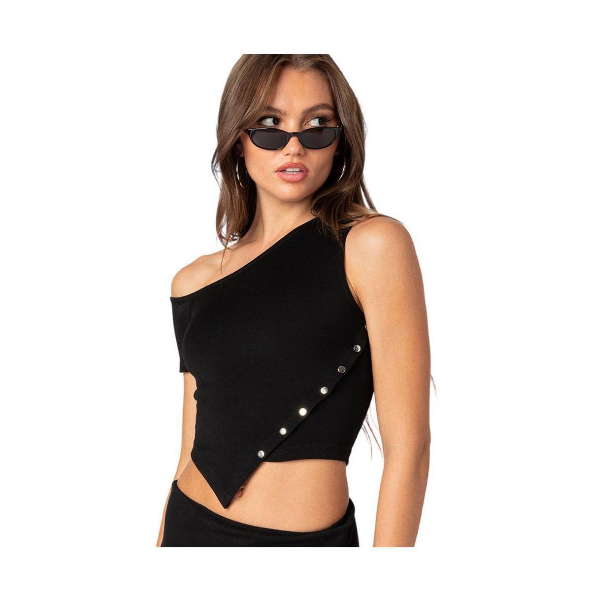 EDIKTED Eclipse Asymmetric One-Shoulder Top Product Image