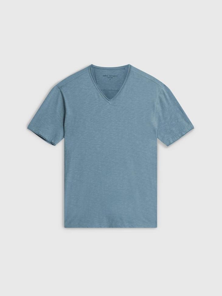 John Varvatos Miles Slub V-Neck T-shirt Male Product Image