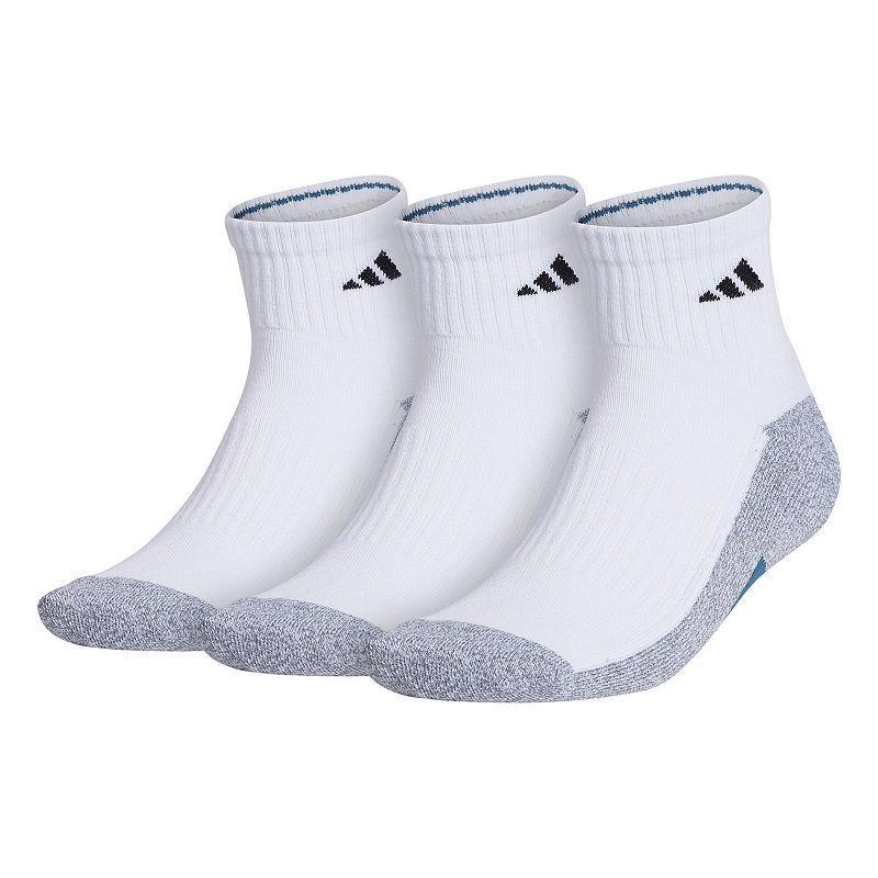 Mens adidas 3-pack Cushioned Quarter Socks Product Image