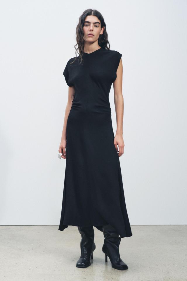 LONG DRAPED DRESS ZW COLLECTION Product Image