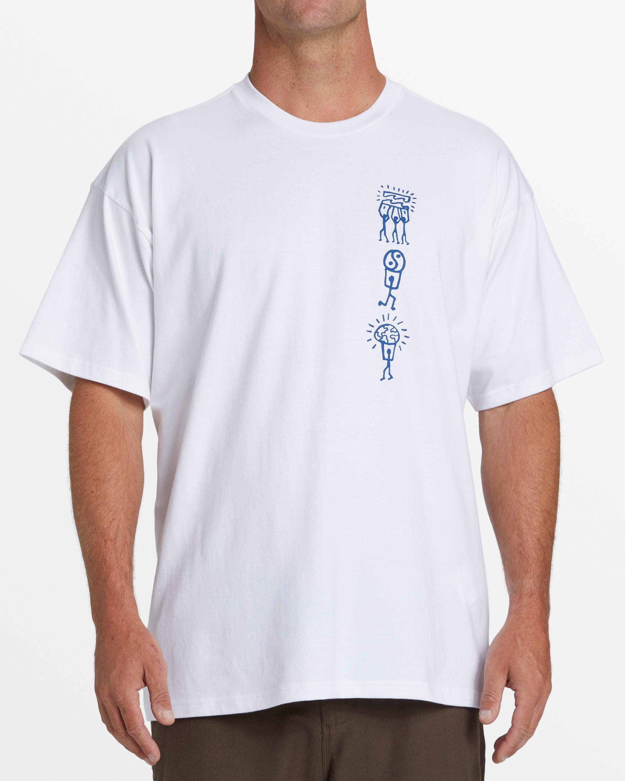 A/Div Tribes T-Shirt - White Male Product Image