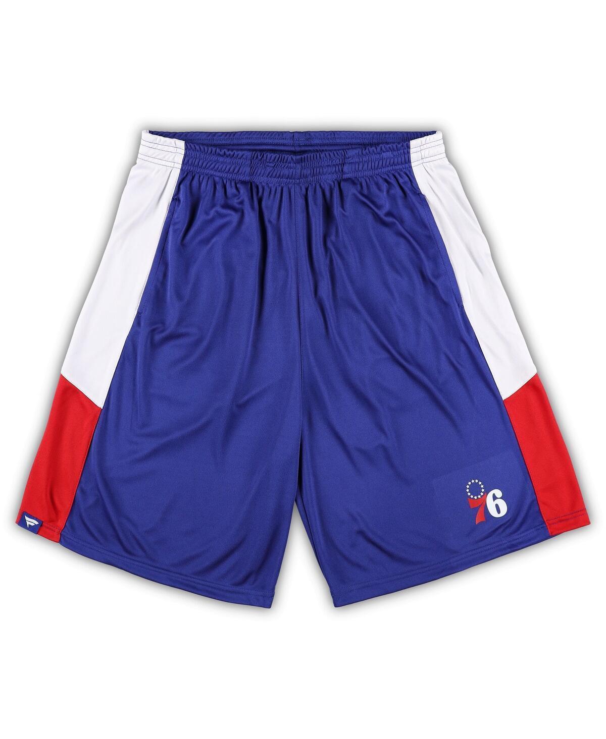 Mens Fanatics Branded Royal Philadelphia 76ers Big & Tall Champion Rush Practice Shorts Product Image