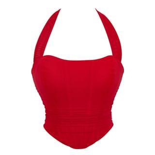 Halter Plain Crop Bustier Top Product Image