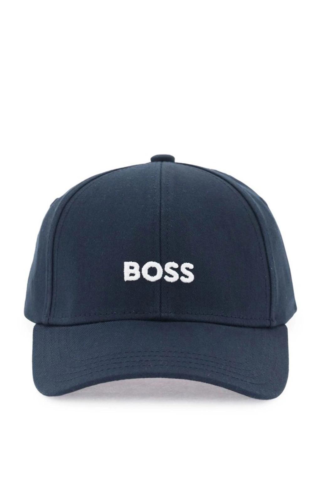 HUGO BOSS Logo Embroidered Baseball Cap In Blue Product Image