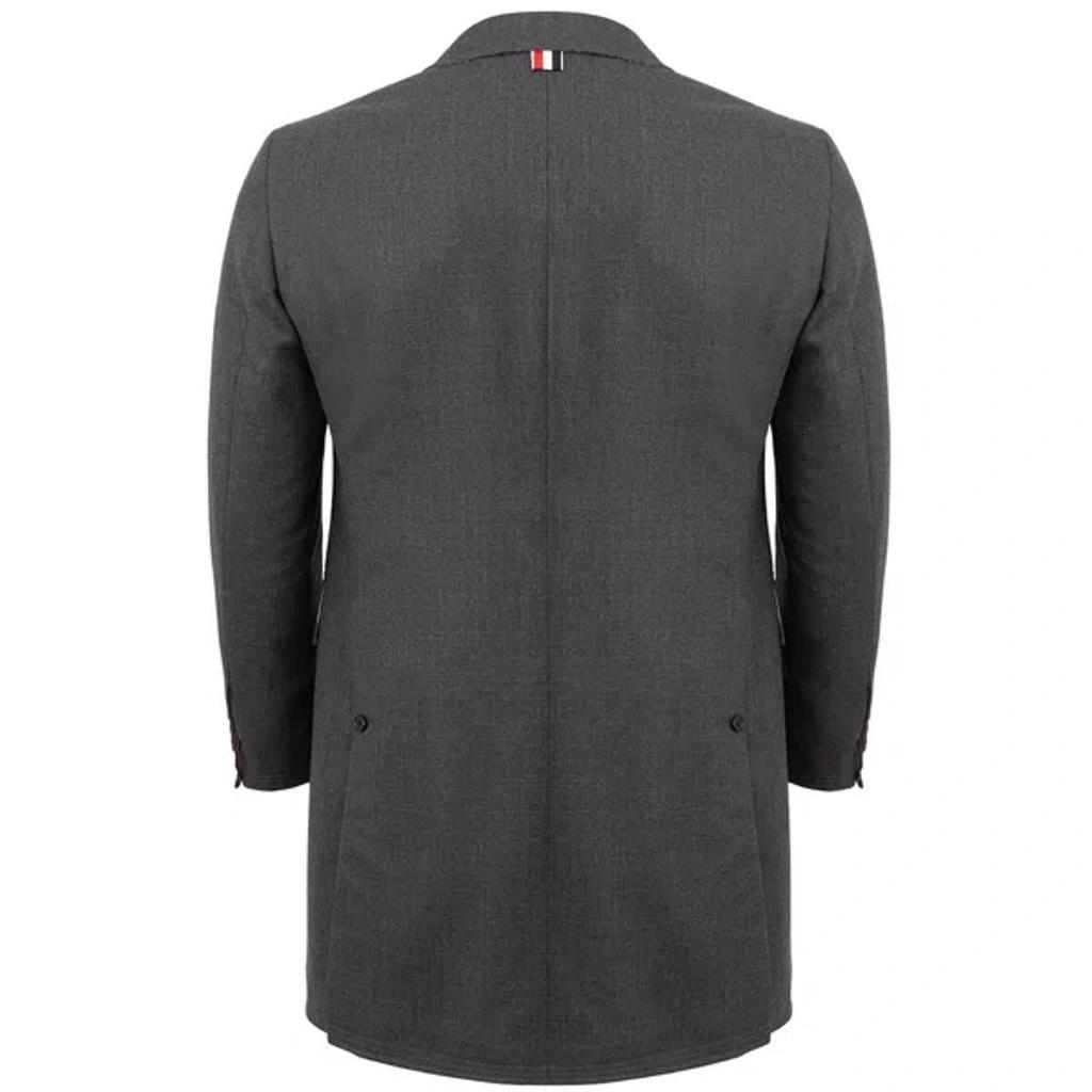 Classic Gray Wool Men's Jacket Product Image