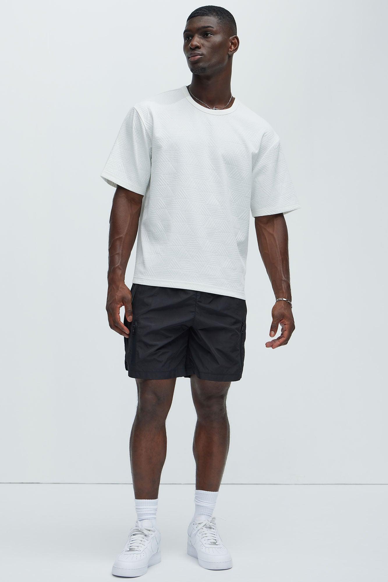 Kodi Textured Relaxed Tee - White Product Image