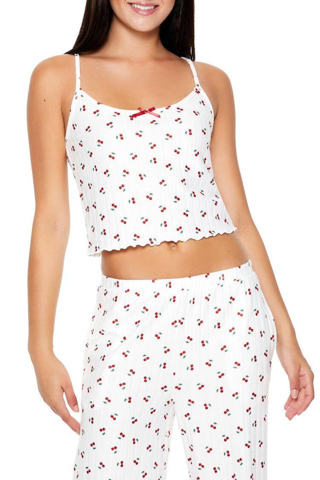 Cherry Print Pajama Cami | Forever 21 Product Image