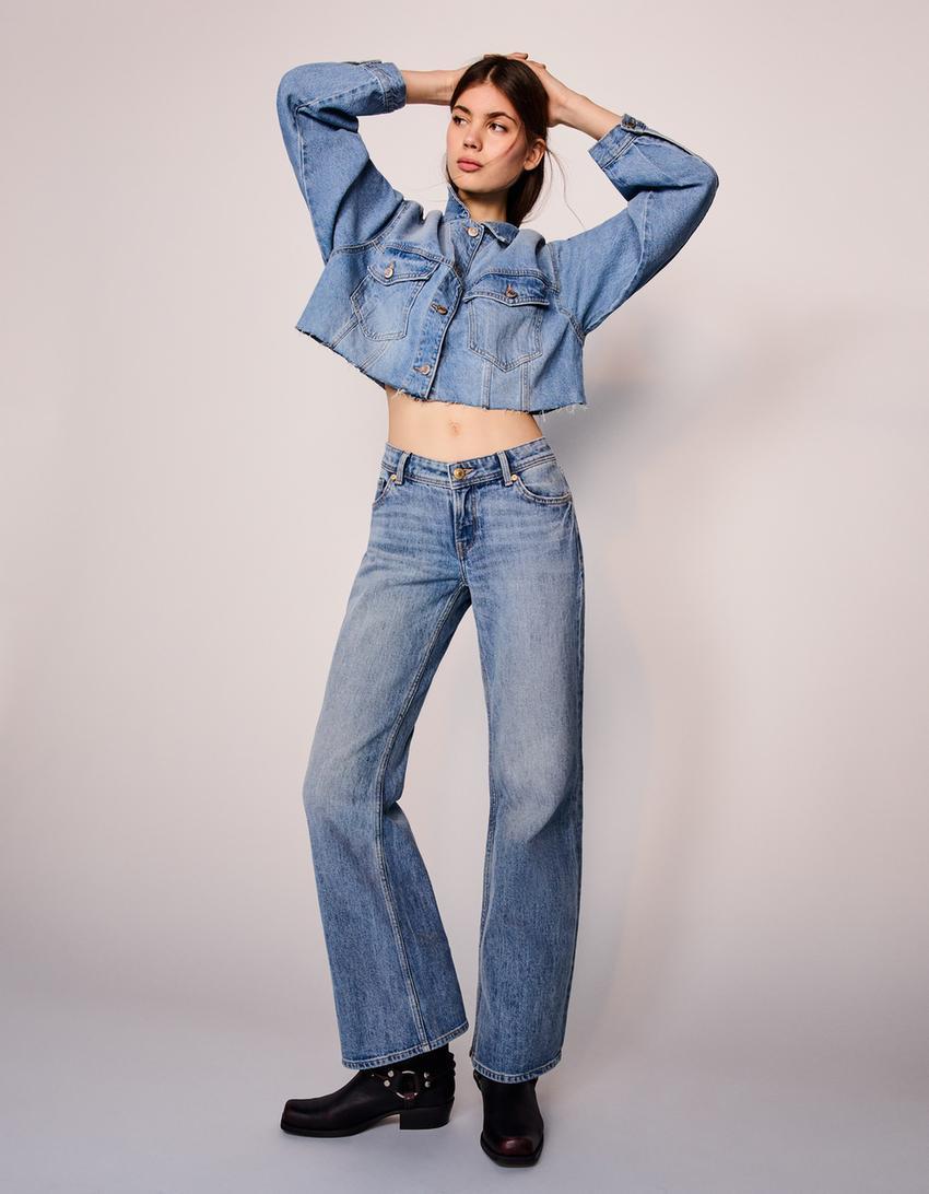 Low waist boot-cut jeans Product Image