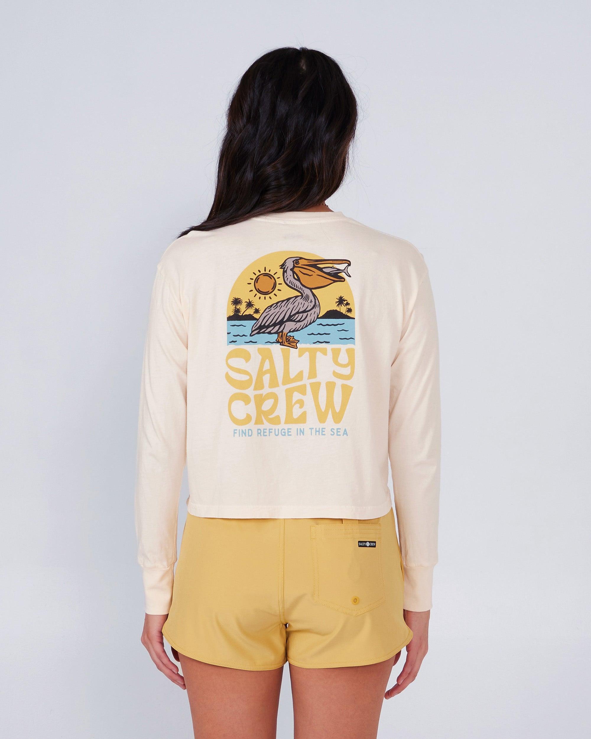 Seaside Bone L/S Crop Tee Female Product Image