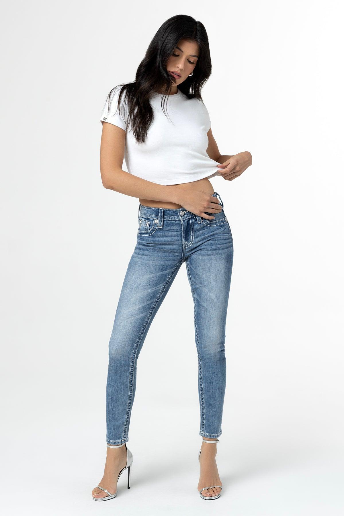 Emily Cross Skinny Jeans Product Image