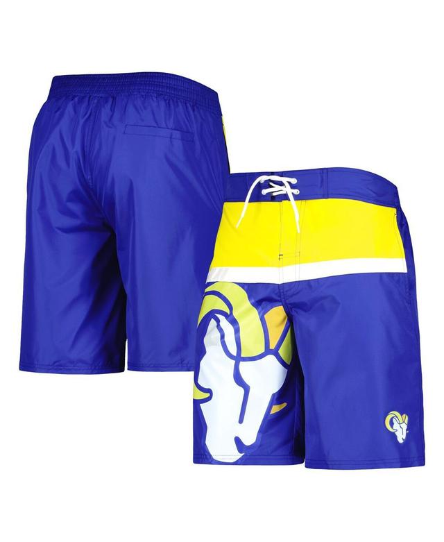 Mens G-III Sports by Carl Banks Royal Los Angeles Rams Sea Wind Swim Trunks Product Image