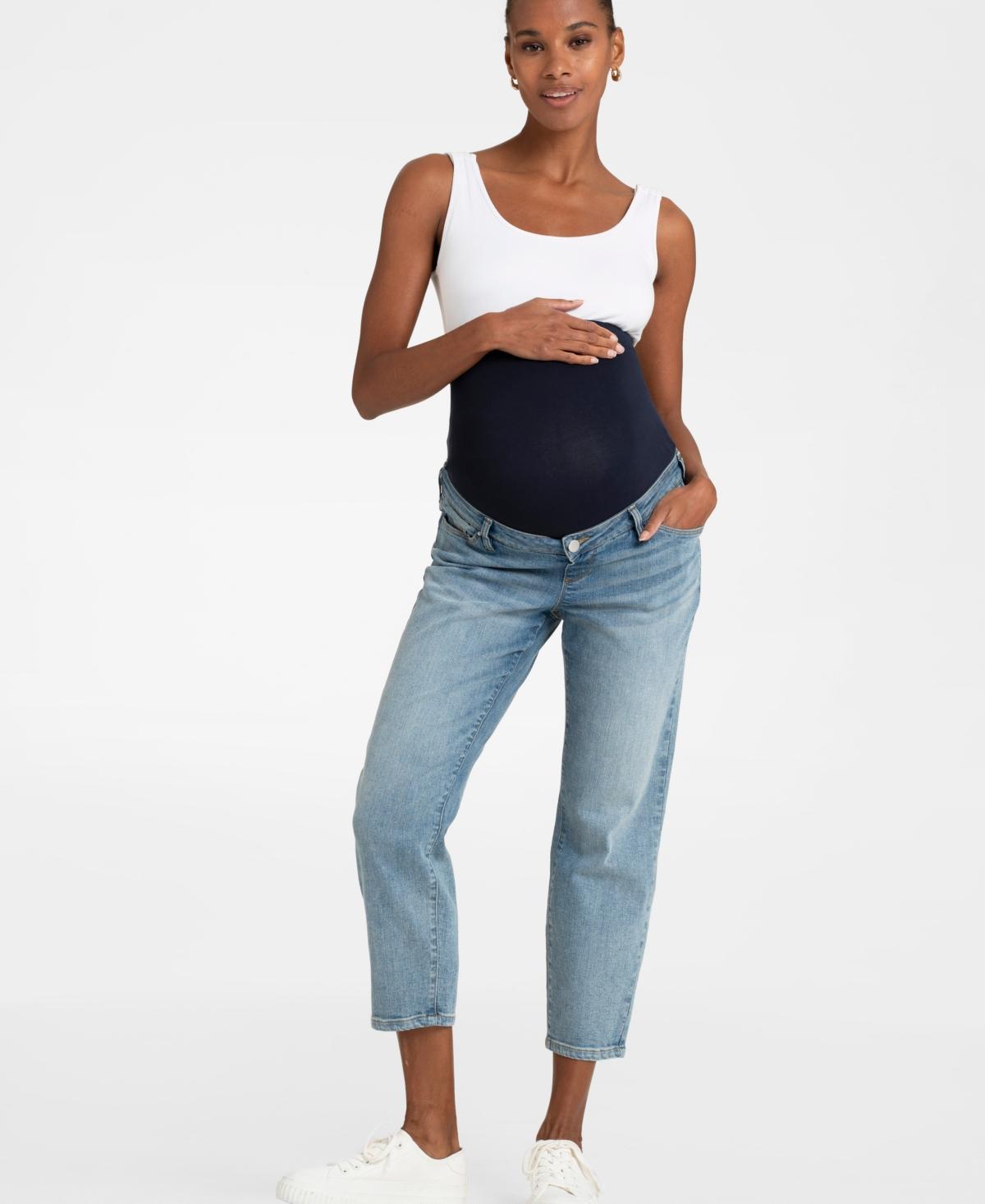 Seraphine Womens Cotton Tapered Maternity Jeans Product Image