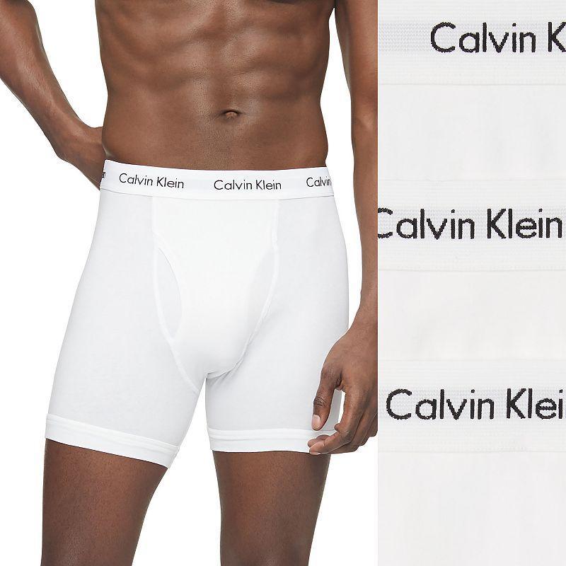 Calvin Klein Underwear Cotton Stretch 3-Pack Boxer Brief (Spellbound/White/Blue Atoll) Men's Underwear Product Image