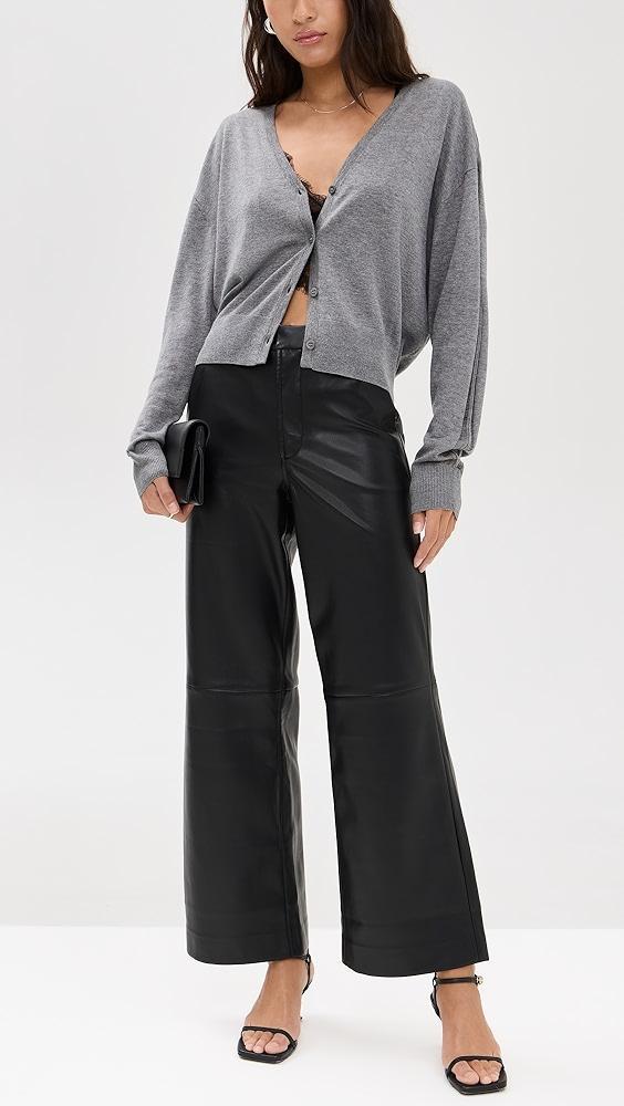 Joe's Jeans The Mia Vegan Leather Crop Trousers | Shopbop Product Image