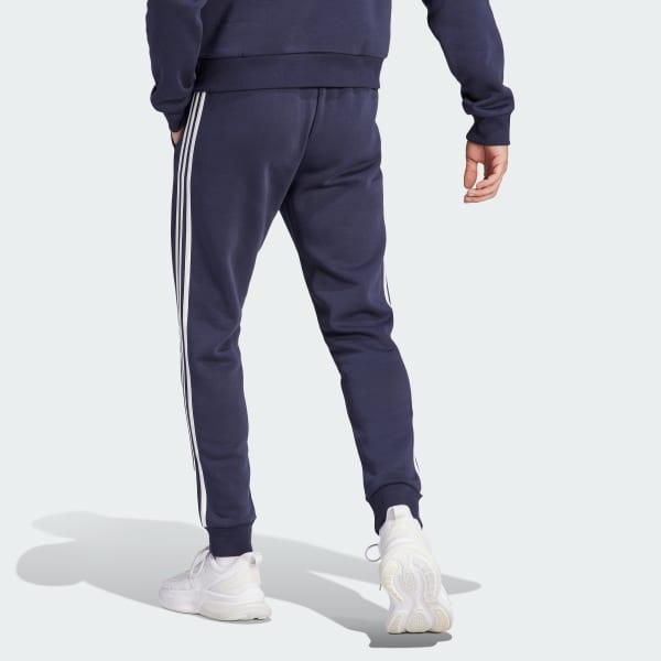 Essentials Fleece 3-Stripes Tapered Cuff Pants Product Image