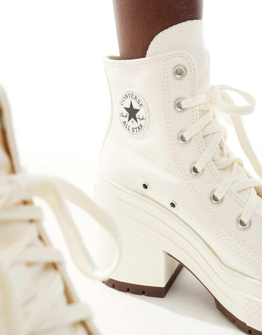 Converse Chuck 70 De Luxe Heel High-Top Shoe - Egret / Black Product Image