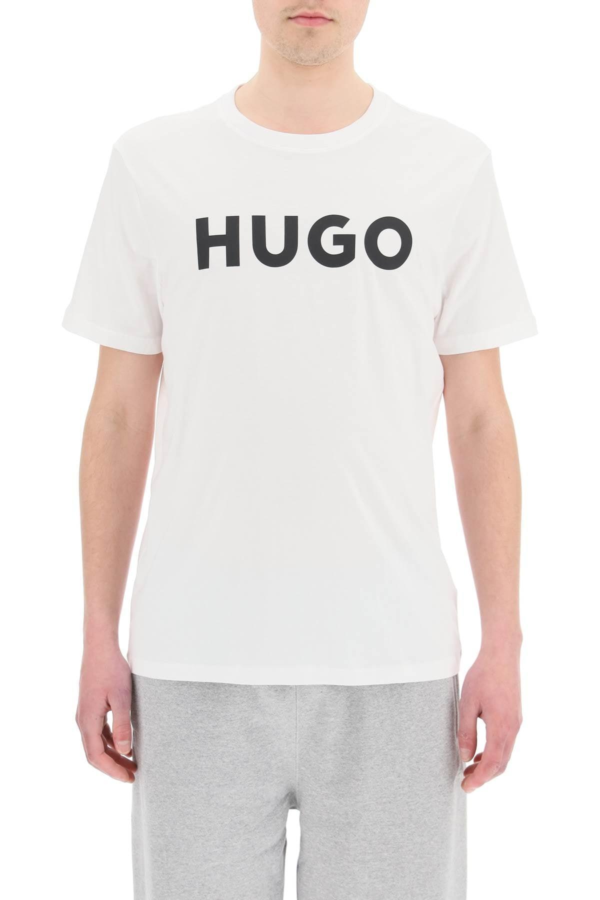 HUGO BOSS Regular Fit Logo T-shirt In White Product Image