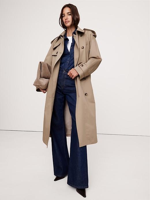 Classic Cotton Trench Coat Product Image