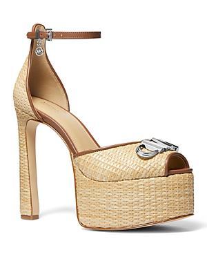 Michael Michael Kors Womens Martina Embellished Platform Sandals Product Image