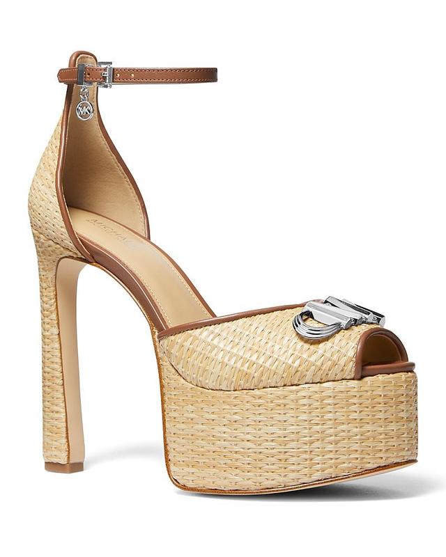 Michael Michael Kors Womens Martina Embellished Platform Sandals Product Image