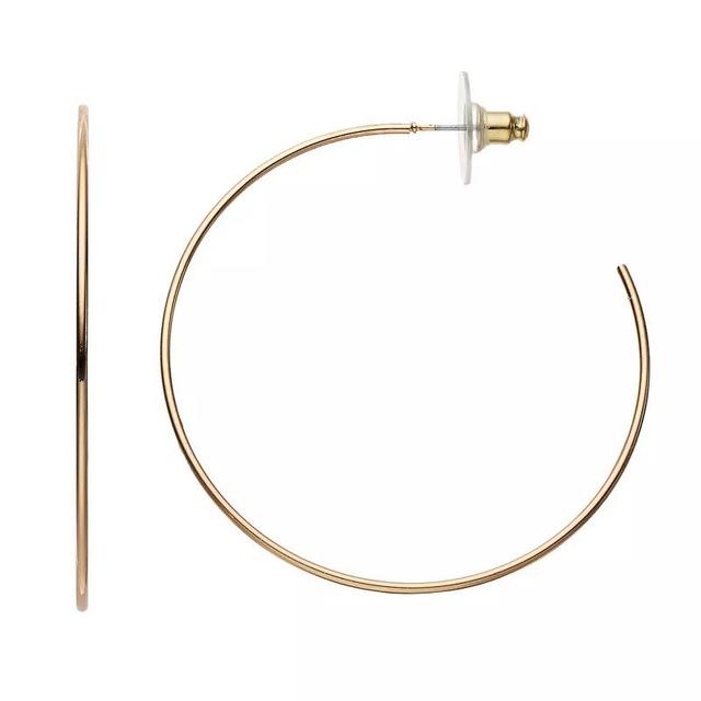 LC Lauren Conrad Hoop Earrings, Womens, Gold Product Image