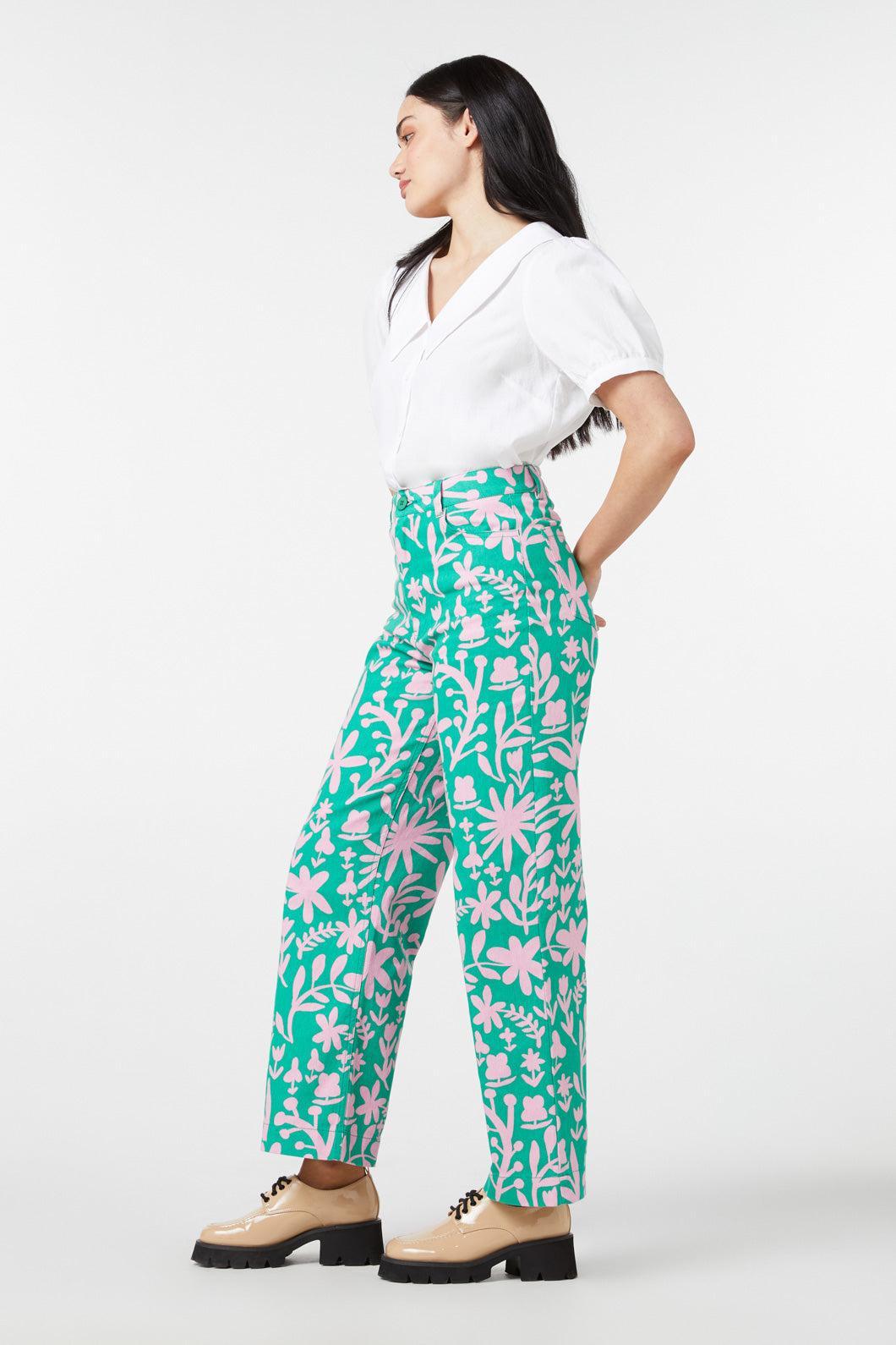 Della Floral Printed Jean Product Image