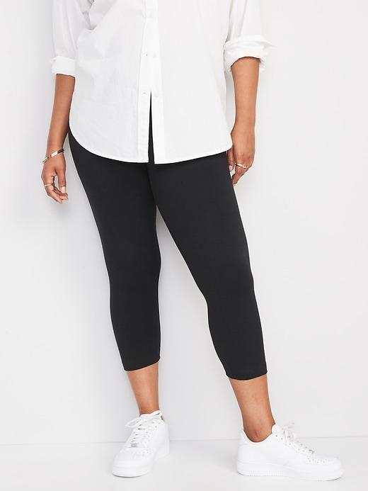 High-Waisted Crop Leggings Product Image