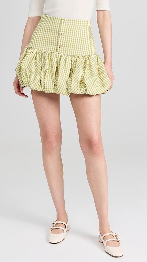 CAROLINE CONSTAS Reina Bubble Hem Mini Skirt | Shopbop Product Image