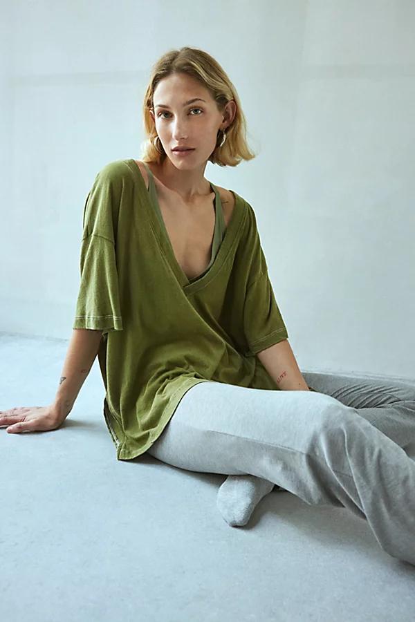 Out From Under Jamie Slouchy V-Neck Tee Womens at Urban Outfitters Product Image