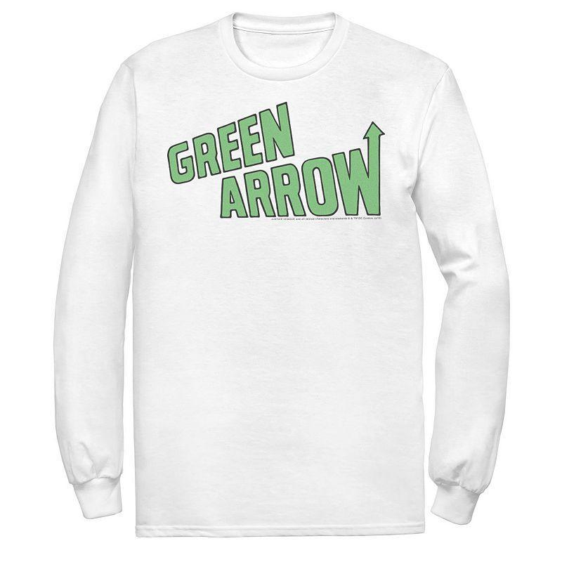 Mens DC Comics The Green Arrow Text Poster Tee Product Image