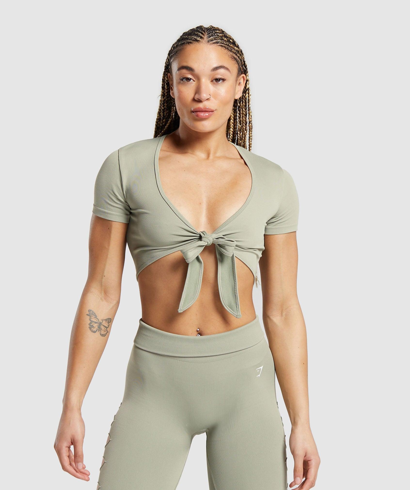 Gains Seamless Fitted Crop Top Product Image