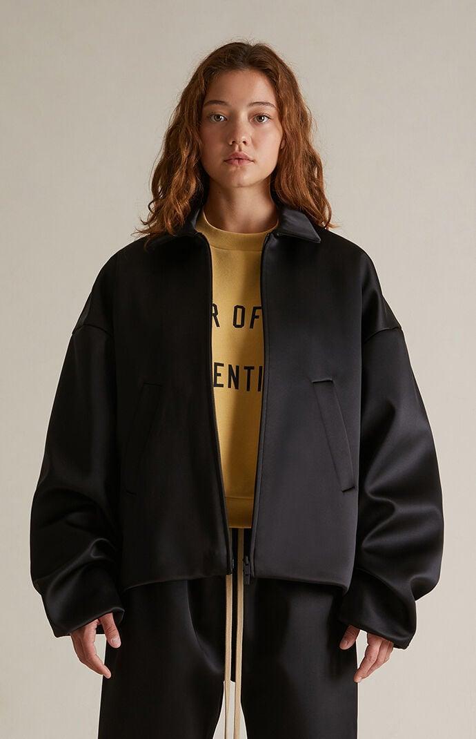 Fear of God Essentials Womens Satin Bomber Jacket - Product Image