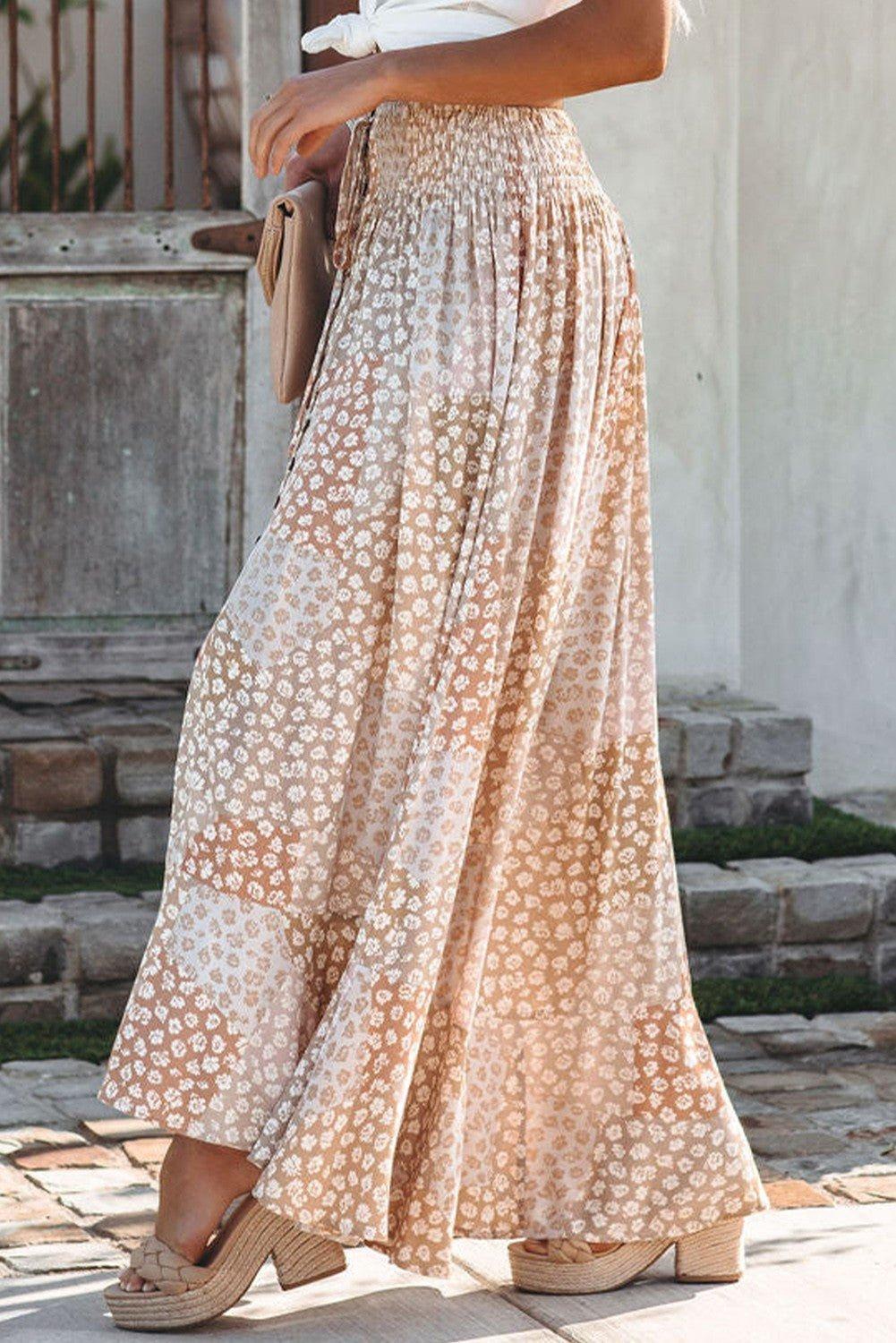 Boho Floral Maxi Skirt  Product Image