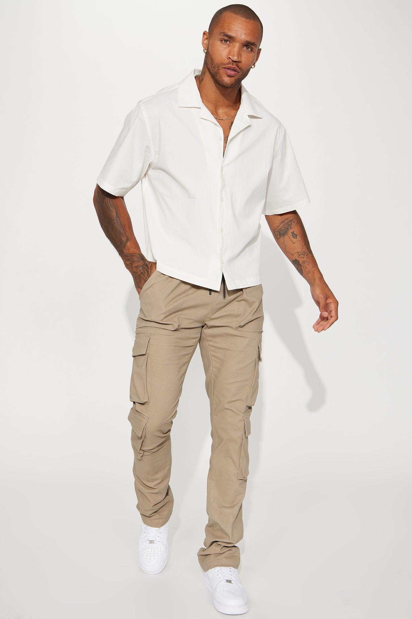 Do It To You Cargo Pants - Taupe Product Image