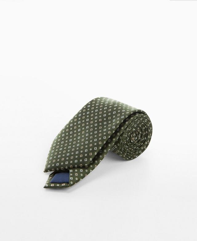 MANGO MAN - Geometric patterned tie - One size - Men Product Image