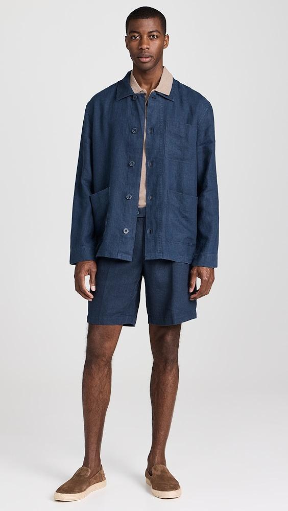 Club Monaco Linen Cpo Shirt Jacket | Shopbop Product Image