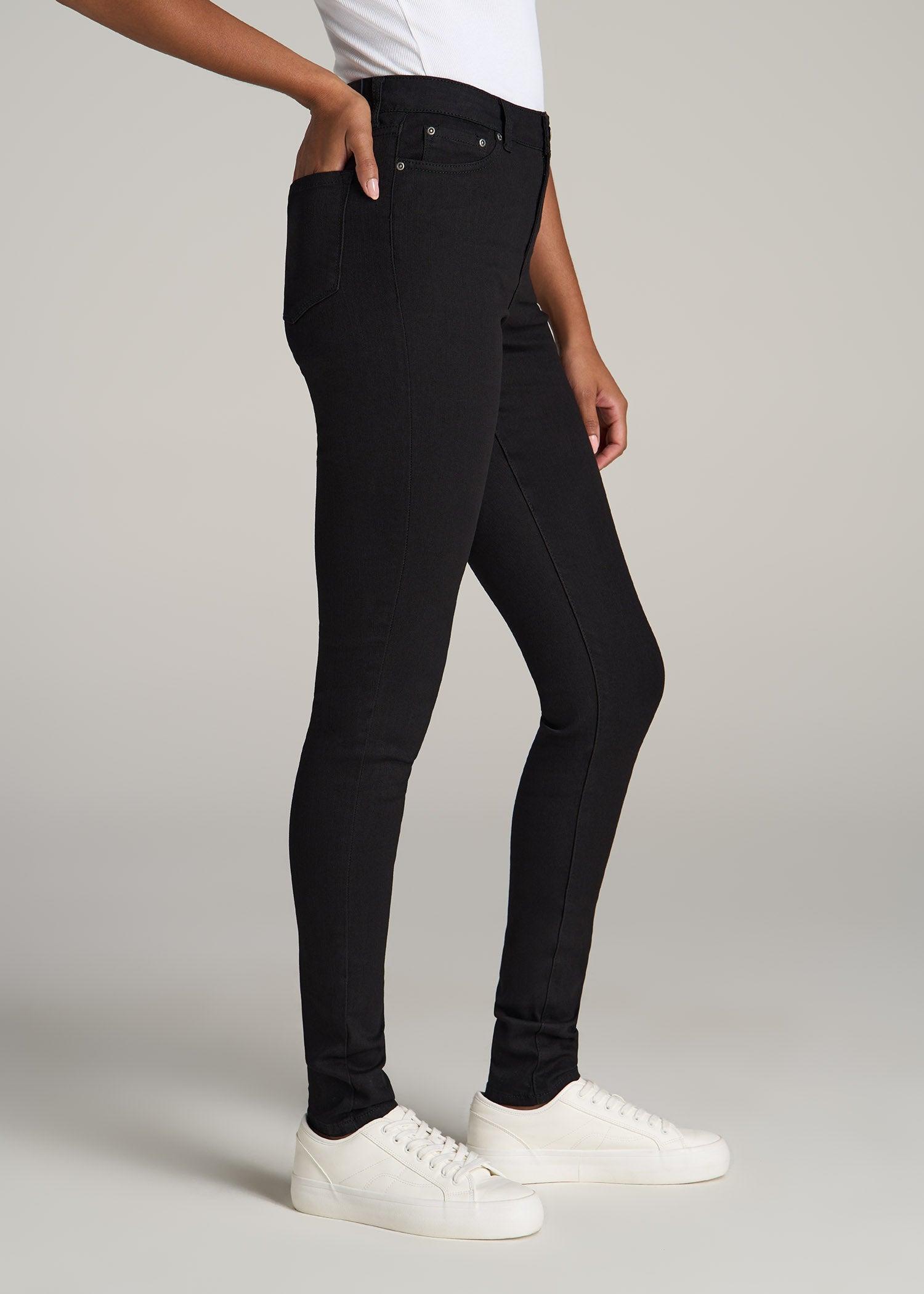 Georgia HIGH RISE SKINNY Tall Women's Jean in Black Product Image