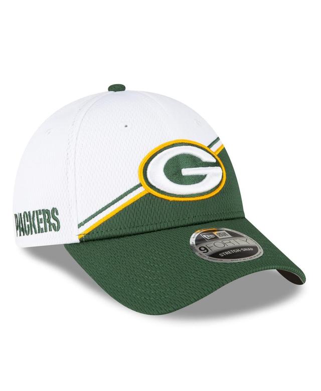 Mens New Era White Green Bay Packers 2023 Sideline 9FORTY Adjustable Hat - White Product Image