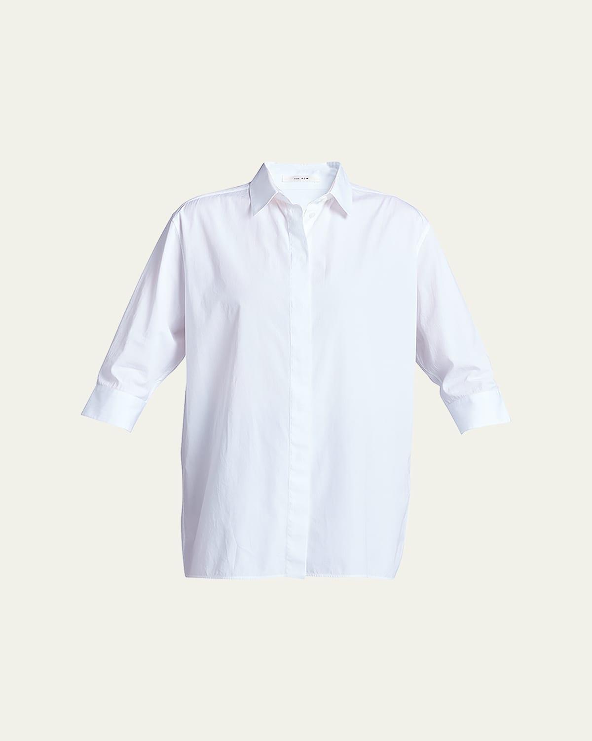 Womens Elada Cotton Poplin Shirt Product Image