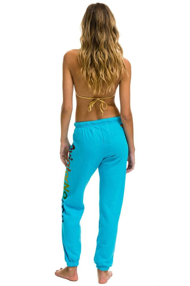 AVIATOR NATION SWEATPANTS - NEON BLUE Female Product Image