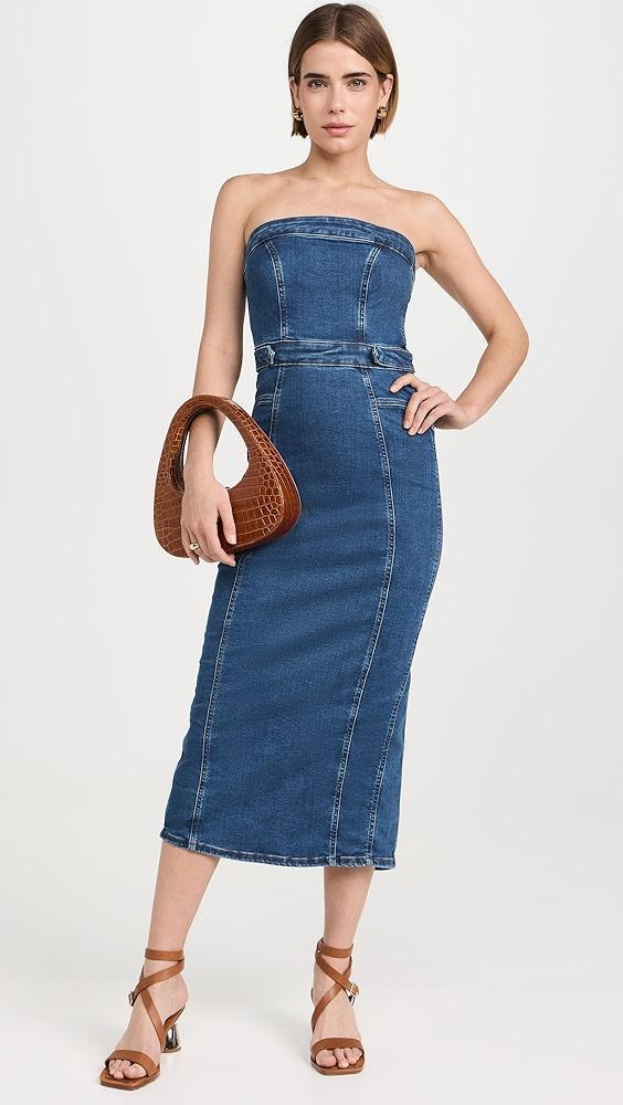 Good American Denim Tube Midi Dress | Shopbop Product Image