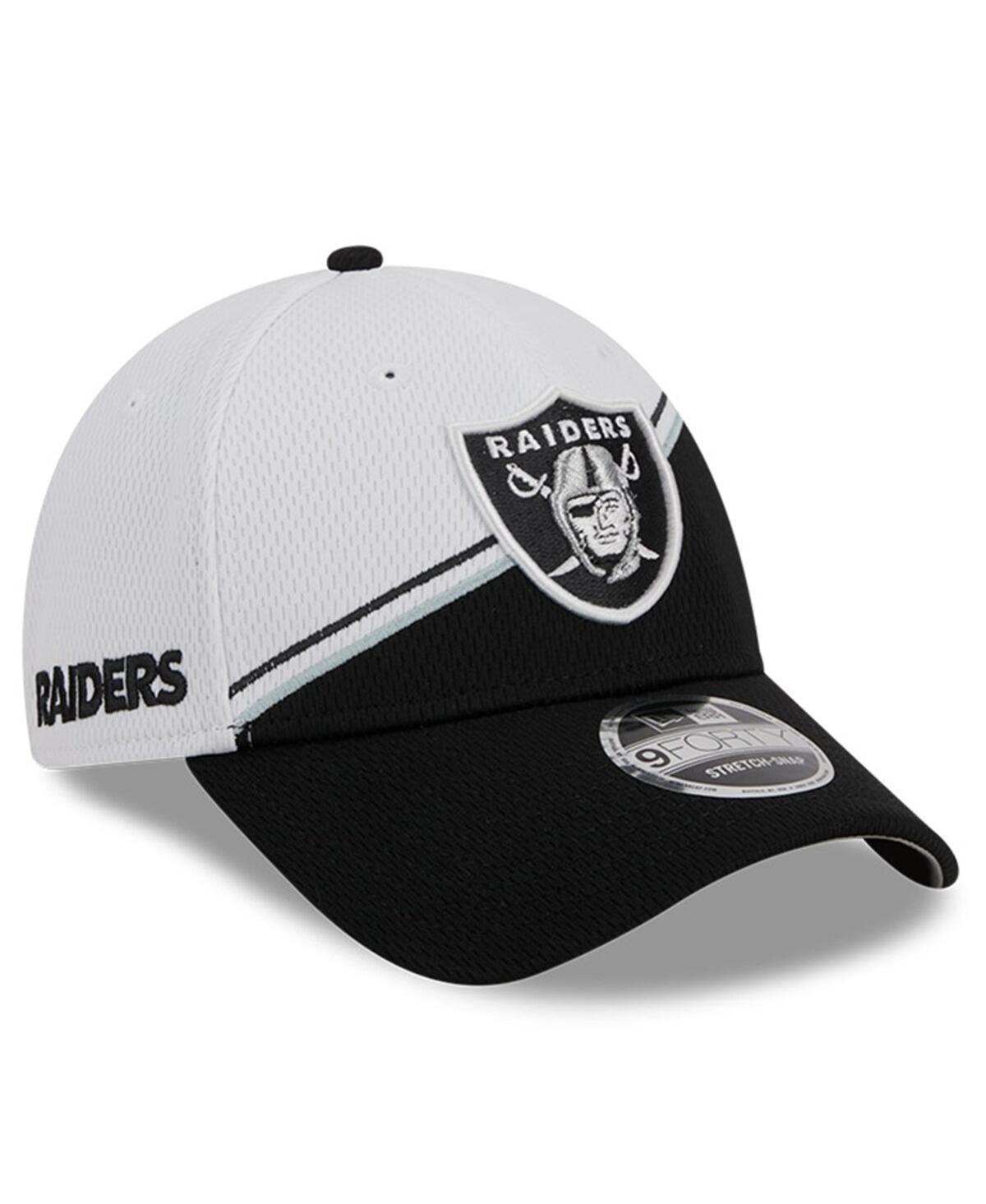 Mens New Era White Las Vegas Raiders 2023 Sideline 9FORTY Adjustable Hat - White Product Image